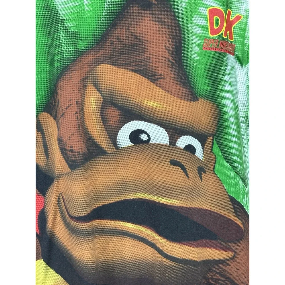Vtg Donkey Kong Country 1994 Tshirt AOP 2 Sided Nintendo OSFM 24x29 Made USA